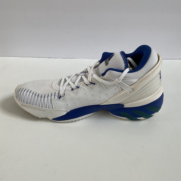 ADIDAS D.O.N Issue 2 Basketball Sneakers SHOES Sz 12.5 FX9430  White Blue
